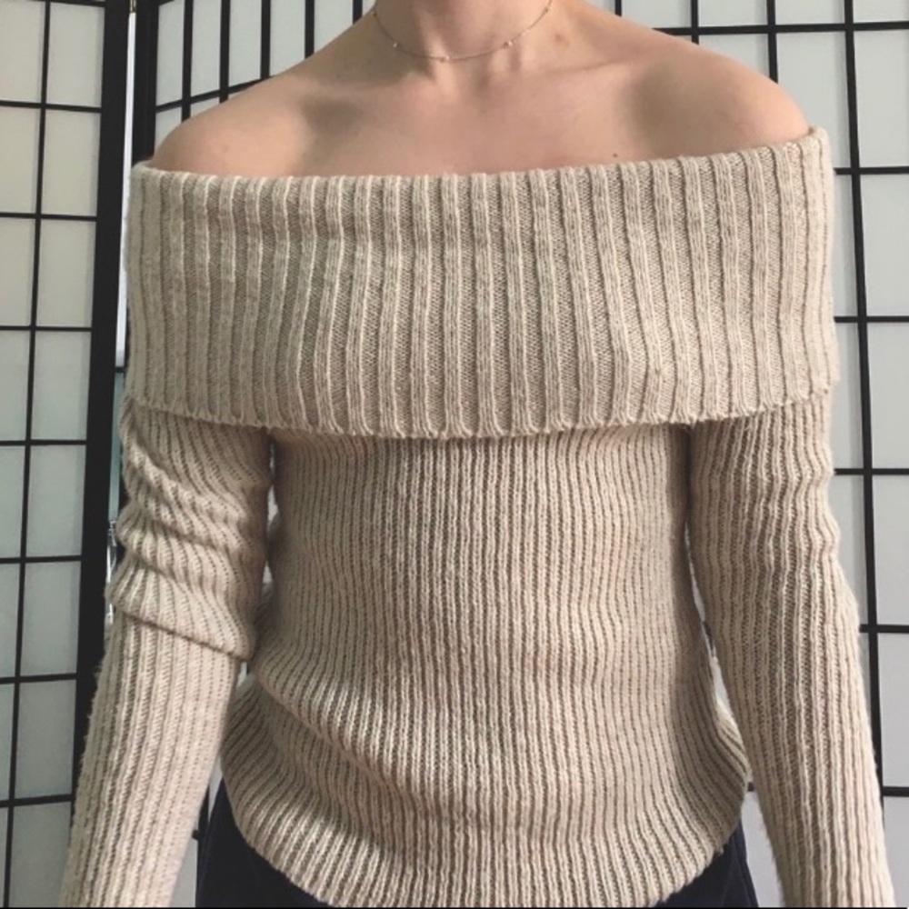 Hollister off the shoulder sweater